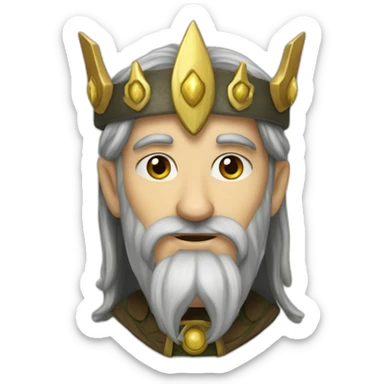 Turgon High King of the Noldorin Elves sticker