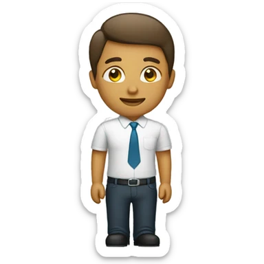 Working in organization sticker