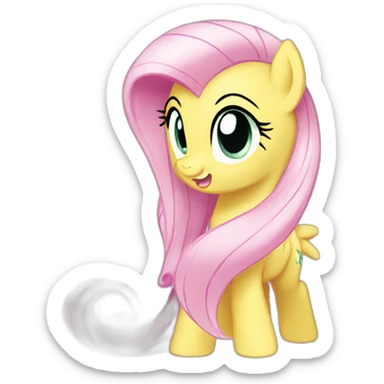 Fluttershy my little pony sticker