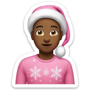 Pink Christmas  sticker