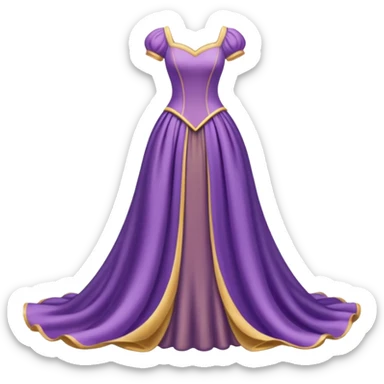 Rapunzel’s dress sticker
