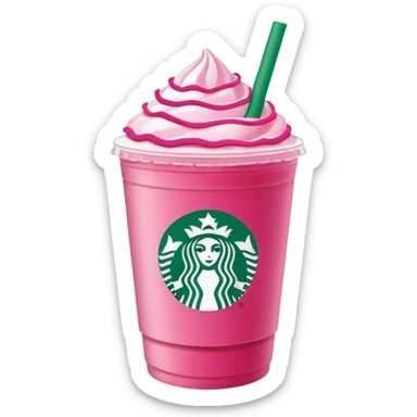 starbucks pink drink sticker