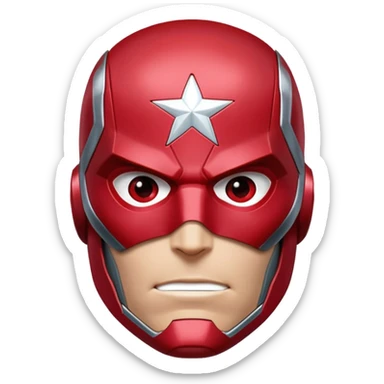 vision marvel body with red face from captain america: civil war sticker