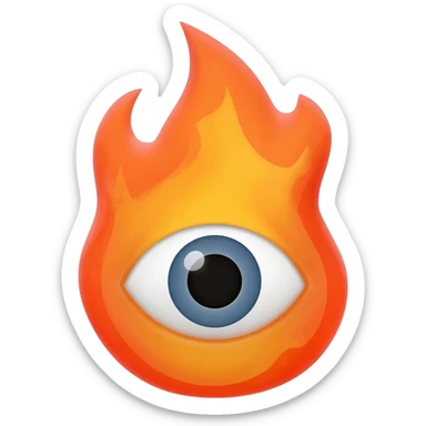 fire eye sticker