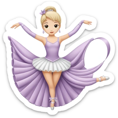 Tasa blanca con piernas y que sea bailarina  sticker