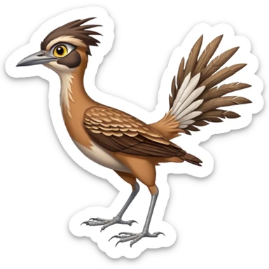 Running roadrunner sticker