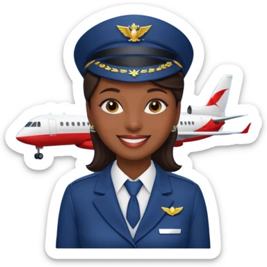 flight attendant sticker