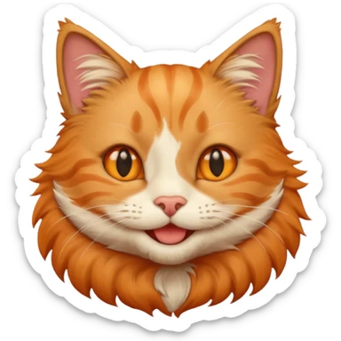 Gatto che sorride sticker