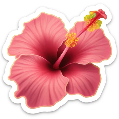 hibiscus flower sticker