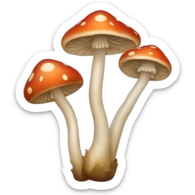 Mushroom sticker