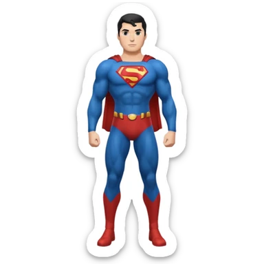 Superman full body emoji sticker