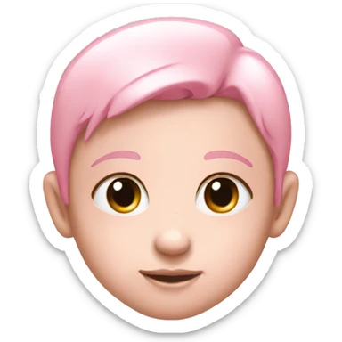 Heart in colour "baby pink" sticker