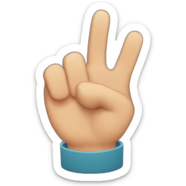 The uwu hand gestures sticker