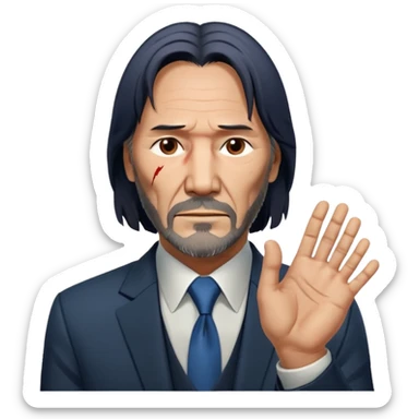 John wick zeigt 67 mit den Händen  sticker