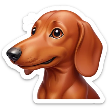 Perro salchicha pero de verdad es una salchicha sticker