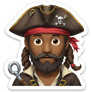 Caricatura un pirata sticker