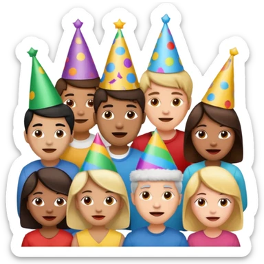 🤩+🥳+😊+🤬+🤗 sticker