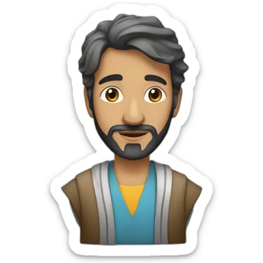 élève qui fait un commentaire en arabe sticker