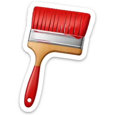 paint brush with paint sticker