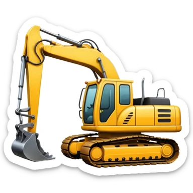 excavator sticker