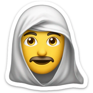 Arabe portant une cagoule sticker