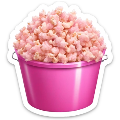 make a pink popcorn buck sticker