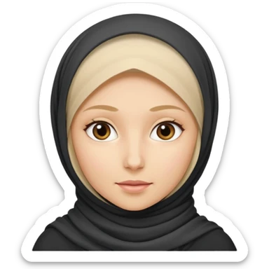 Hijab blond sticker