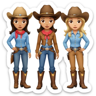 Cowgirls  sticker