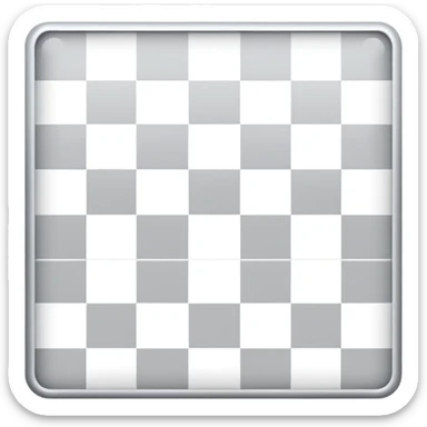 Light gray and white square with a checkered pattern 8x8 sticker