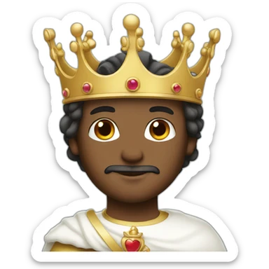 white prince with a crown sticker