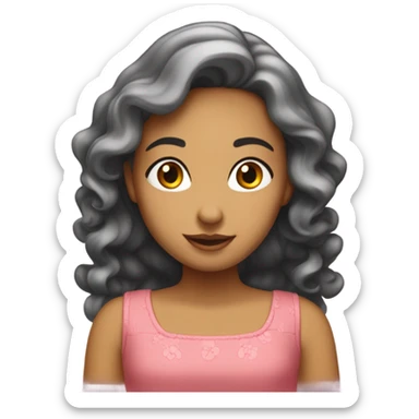 Bonne humeur belle fille sticker