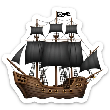 pirate ships sticker