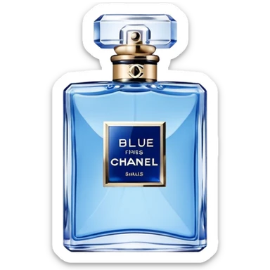 Create perfume emoji for blue de Chanel and jpg sticker