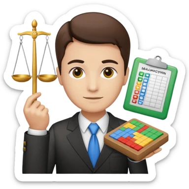 aUDITOR with spreadsheet emoji, ADD A puzzle and a Balance for accounting sticker