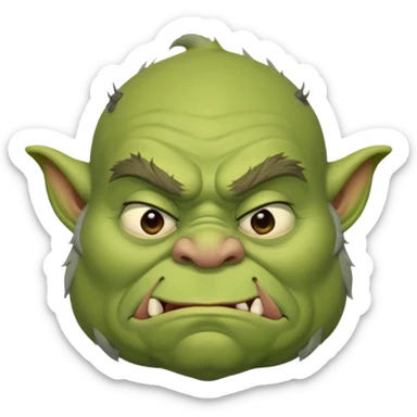 Sleepy Ogre sticker