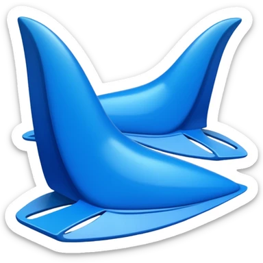 diver fullfoot fins sticker