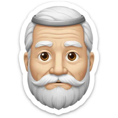 Wise man B&W sticker