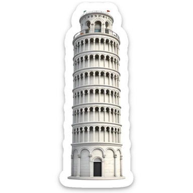 Leaning Tower Pisa sticker