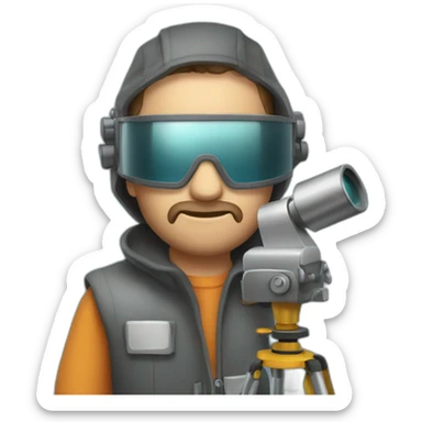 Welding-welder-hood-telescope sticker