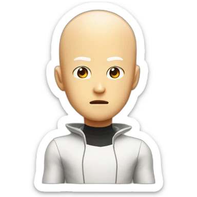 Saitama who destroy jupiter sticker