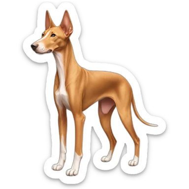 Pharaoh hound dog full body sticker