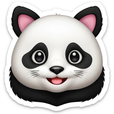 CAT MIXED WITH PANDA TWITCH EMOTES sticker