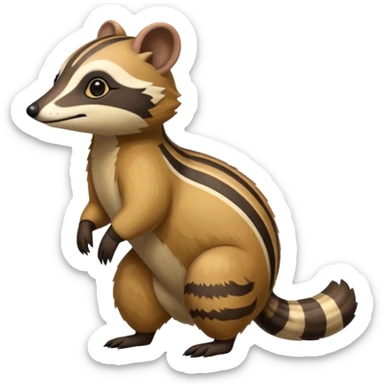 Cacomistl-Anteater-Tanuki-Civet-Numbat-hybrid (full body) sticker