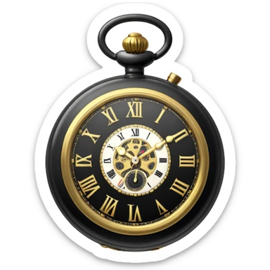 a black Pocket Watch only sticker