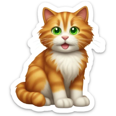 Ginger cat sticker