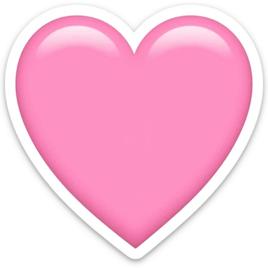 Baby pink heart sticker