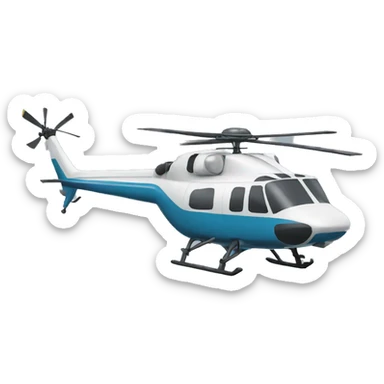 Helicopter sticker
