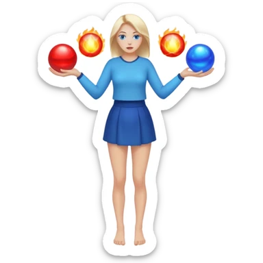 14 старший аркан - Помірність. Це буде жінка в повний зріст, що тримає в руках два шари енергії - холодну і гарячу. І ці енергії змішуються  sticker