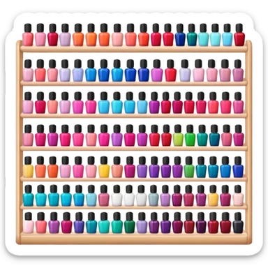 nail art shop sticker