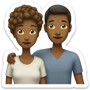 mother and son sticker